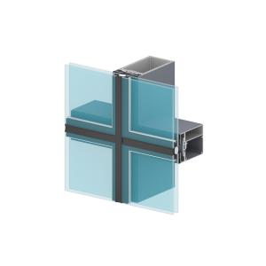 Quality Professional Aluminium Curtain Wall Profile Thin Aluminium Extrusion Frame for sale