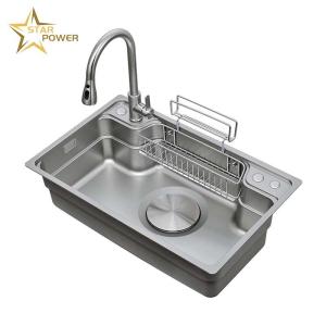 Luxurious Style Stainless Steel Hand Sink Customization Easy To Clean