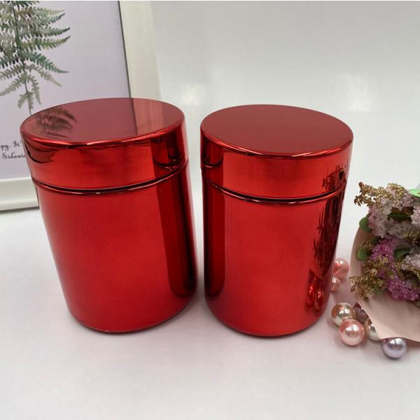 HDPE Body PP Cap Sports Nutrition Pharmaceutical Healthcare Vitamin Supplement Bottles with White Soft Touch Process Jar