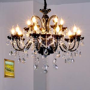 Black and silver crystal chandelier light fixtures ( WH-CY-20)