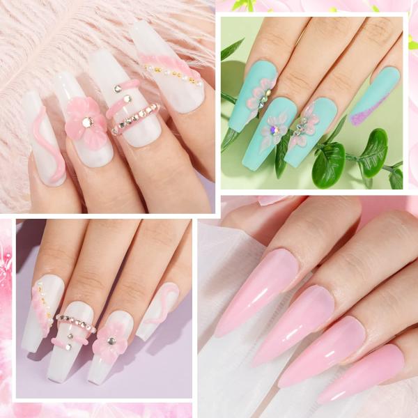 Wholesale High Quality Easy to Apply Multiple Usages Non-Stick Hand Nails Extension Poly Gel for Carved 3D Pattern