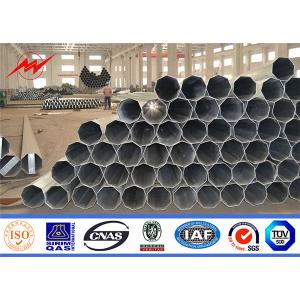 Octagonal 11.8m 4000 Dan Electrical Power Pole Yiled Strength 355mpa
