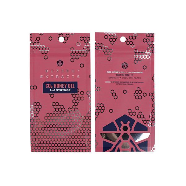 Custom made makeup Plastic Packaging zipper Bags with Hanger Hole