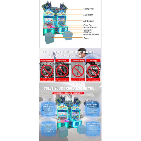 1 Player Coin Operated Arcade Machines , Magic Drum And Piano Music Game Machine