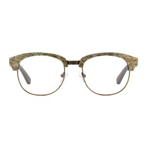 Stainless Steel Metal Half Eyerim Stone Sunglasses CE