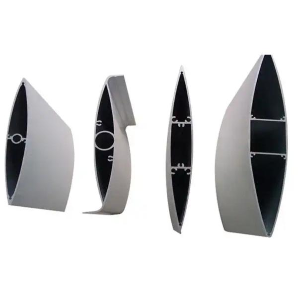 Buy Oval Shaped Standard Aluminium Extrusion Profiles Louver Blade at wholesale prices