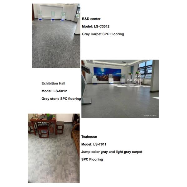 Maple Shadow Anti Slip Wood SPC Flooring 7''X48'' GKBM DP-W82215