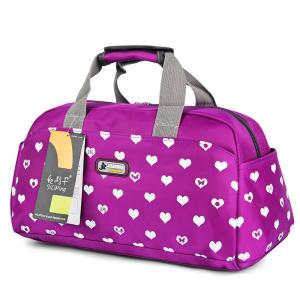 Printed Custom Duffle Bags , Reusable Nylon Cloth Bag For Ladies