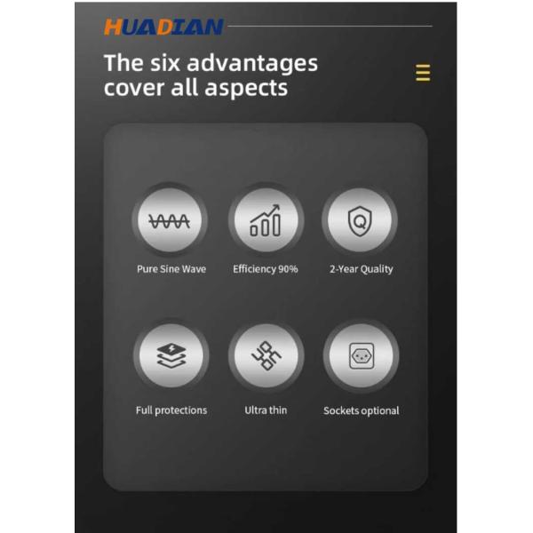 High Performance 5000 Watt Pure Sine Wave Power Inverter For Low And High Voltage Protection