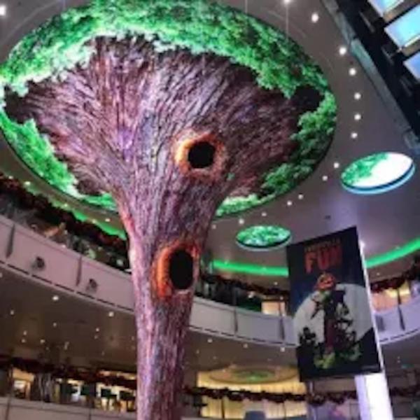 P1.8mm P2mm Horn Shape Cylinder Flexible LED Screen Display