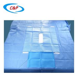 Spunlace Nonwoven Disposable Laparotomy Pack Surgical Drape Universal