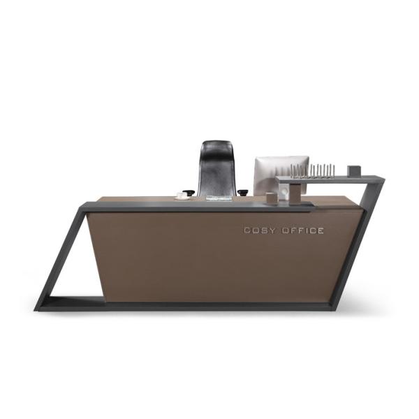 Buy Business Exhibition Reception Desk Furniture , Wood Reception Desk OEM / ODM at wholesale prices