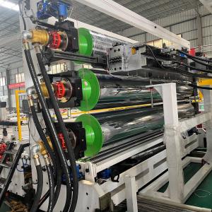 China ABB / DELTA Inverter 35 rpm Screw Speed 600-3500 mm wide Plastic PP PE HIPS ABS Sheet Production Line on sale