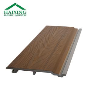 Outdoor Interlocking Wood Texture PVC Plastic Wall Panel with Modern Design