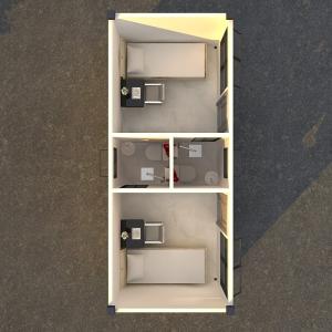 Modbox Prefabricated Flat Pack Container House Portable Cabin With Kitchen And