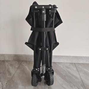 Four Way Collapsible Folding Cart T-Shaped Adjustable Handle OEM Body And Cloth