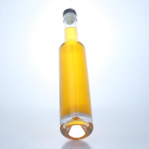 Whisky Vodka Tequila Gin Rum Ice Wine Glass Bottle with Cork and Customized Logo