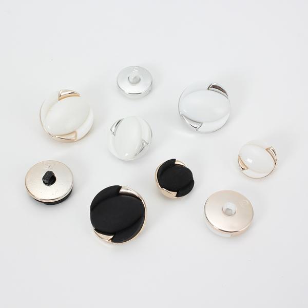 Wholesale Women Clothes Customize Fashion Big Plastic Abs Combined Button for Clothing Dyeable