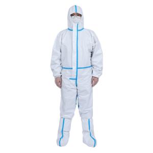 China High Breathability Disposable Protective Suit Environmental Friendly on sale