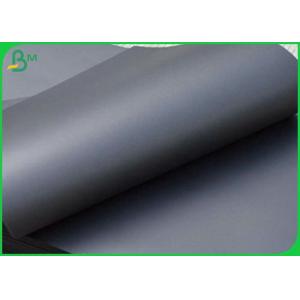 Wood Pulp 300g Double - sided Black Cardboard For CD Box 787mm Roll