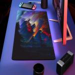 Materail Natural Rubber fabric Sublimation Blank Desk Mouse Pad With Logo