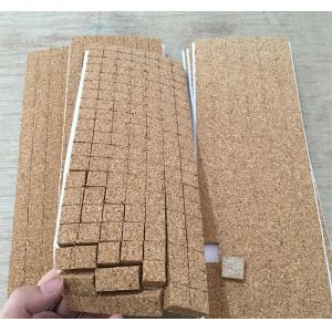 China Protecting Furniture Surfaces with Self Adhesive Cork Pads Natural 1/8 Inch Thickness on sale