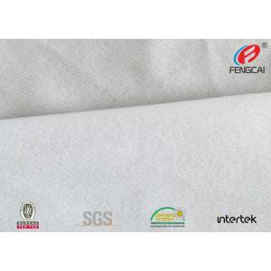Wrinkle Free Brushed Poly Jersey Fabric , White Swimwear Tricot Fabric