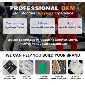 Custom Puff Print Hoodie Zip up French Terry Tech Fleece Hoodies Casual Plus