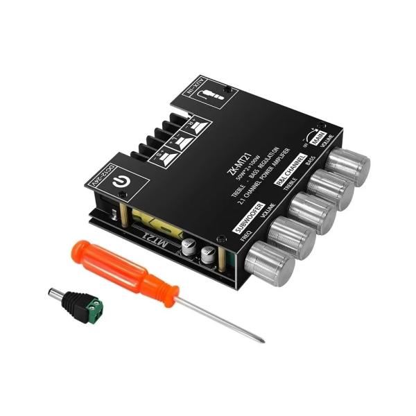 ZK-MT21 HiFi Digital Power Amplifier Board 100W+2*50W 2.1 Channel Subwoofer AUX