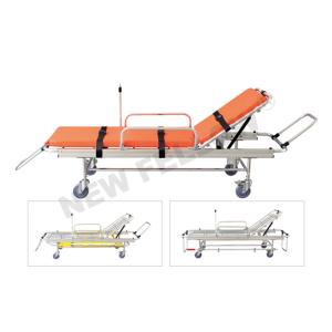 Medical Aluminum Rescue Patients Ambulance Stretcher Folding Stretcher With Wheels