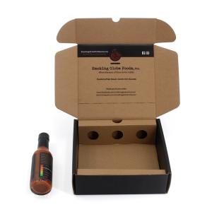 Custom Logo Printed Hot Sauce Bottle Packaging Boxes Carton Shipping Gift Boxes