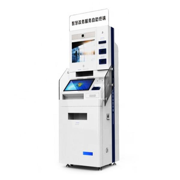 Buy 17 Inch 19 Inch Double Touch Screen Cash Payment Kiosk Floor Standing at wholesale prices