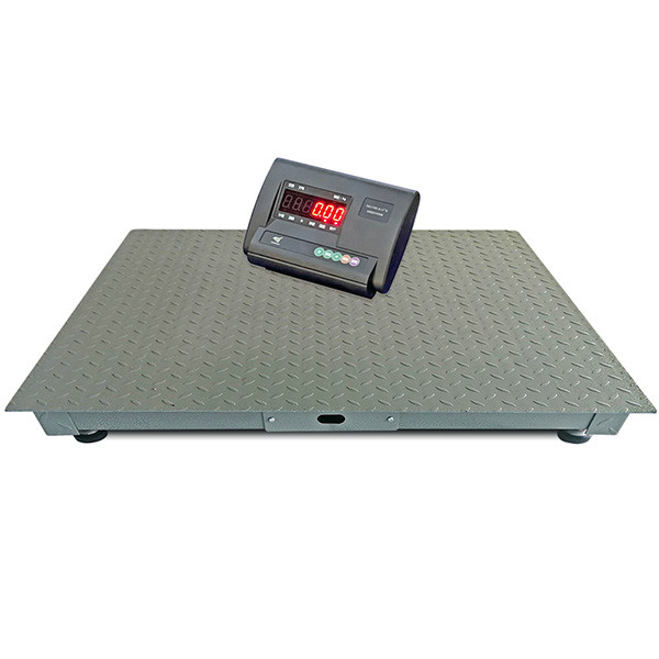Buy Carbon Steel Electronic Digital Platform Heavy Duty Floor Scales Single Deck 1T at wholesale prices