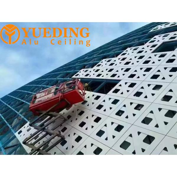 Punching Aluminium Exterior Wall Panels Customized 1.5 2.0 2.5 3.0mm For