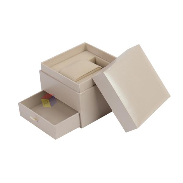 Stylish Square Paper Cardboard Watch Packaging Box for Couples Customized Design