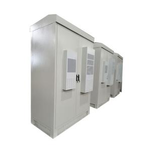 Double Door Telecommunication Cabinet , Outdoor 19 Rack Cabinet