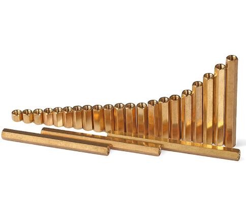 Buy M4 M4*50 M4x50 M4*55 M4x55 M4*60 M4x60 Dual Nut Brass Female To Female PCB Column Hex Hexagon Pillar Spacer Standoff Sta at wholesale prices