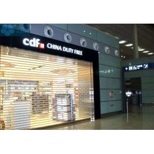 12mm Tube Polycarbonate Clear Roller Shutters For Mall