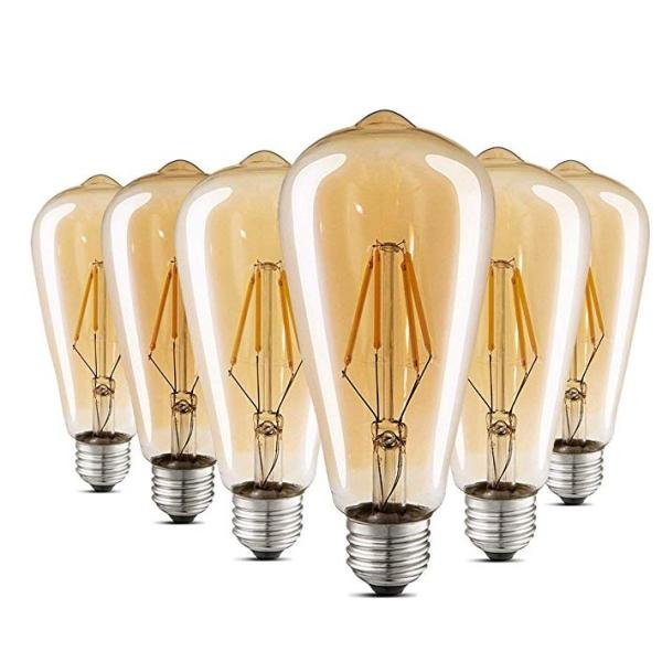 led vintage edison filament light bulb ST64, ST58, A60/A19, T45, G80, G95, G125, B53, C35, T30 bulb