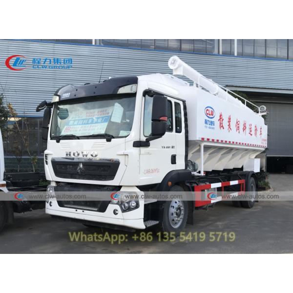 Sinotruk Howo 4x2 6 Wheeler 18cbm Grain Delivery Truck With Hydraulic Auger