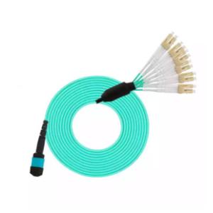 MPO UPC To LC APC MPO Fiber Optic Patch Cord 12 Core