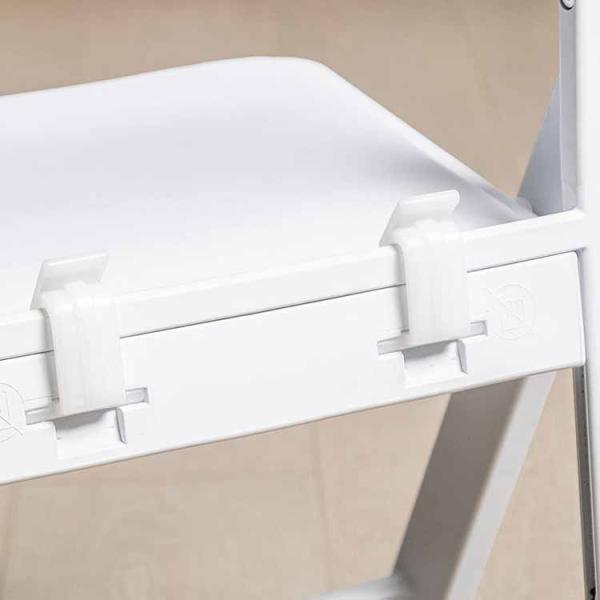 Modern Simple Small Portable White Plastic Resin Folding Dining Chairs for Hotel Wedding
