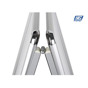 Double Side Illumination Sign Holder With Silver Snap Frame Round Corner