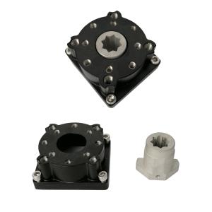 Coupling and direct mounting plate