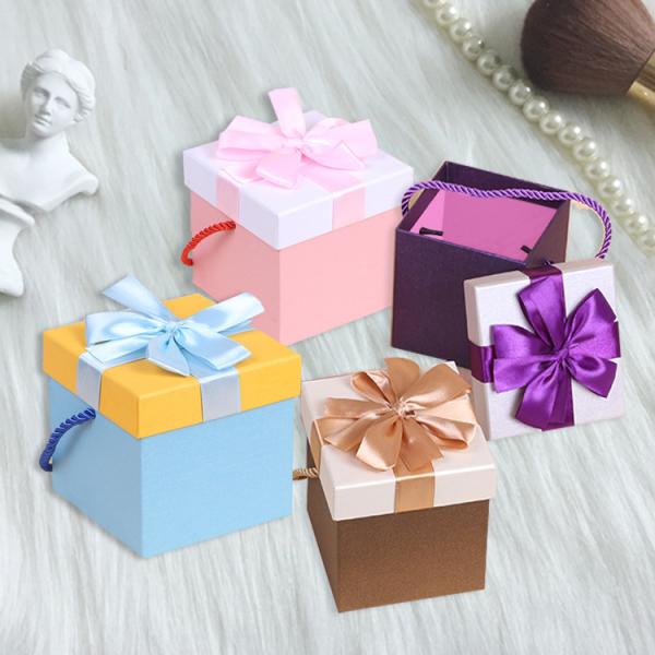 Customizable Square Christmas Gift Box Kraft Paper Packaging