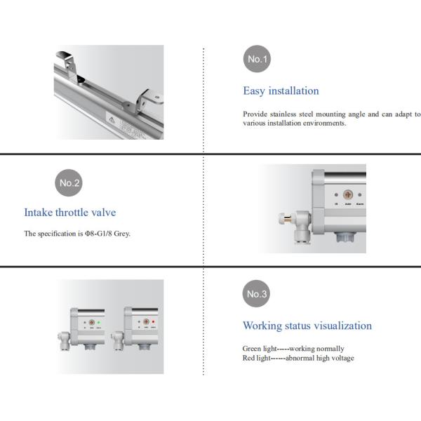 AP-AB1218 High Voltage Dc Intelligent Anti Static Eliminator Ion Bar