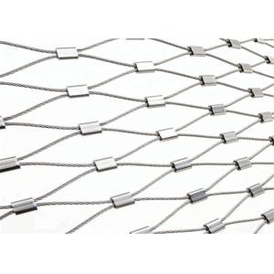 High Strength SS316 Ferrule Wire Cable Balcony Net Diamond Hole