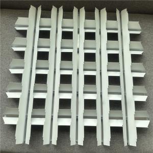 100x100mm Metal Open Cell Ceiling Pyramid Grille Ceiling System Fireproof