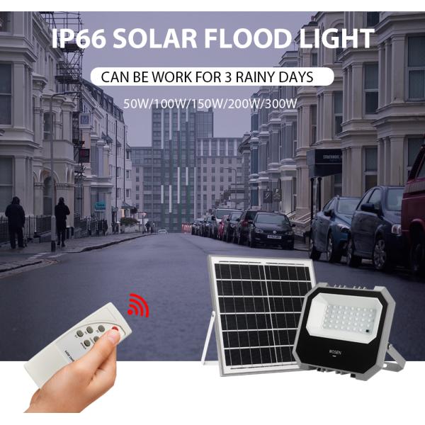 1500W Road LED Solar Flood Lights With Motion Sensor Aluminum