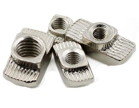Buy Nickel Plate Heavy Hex Nuts T Slot Nuts M8 X 25 Size For Aluminum Profile at wholesale prices